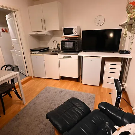 One-room Dorm With Kitchenette, Bath, Bed 140x200 Apartment Stavanger
